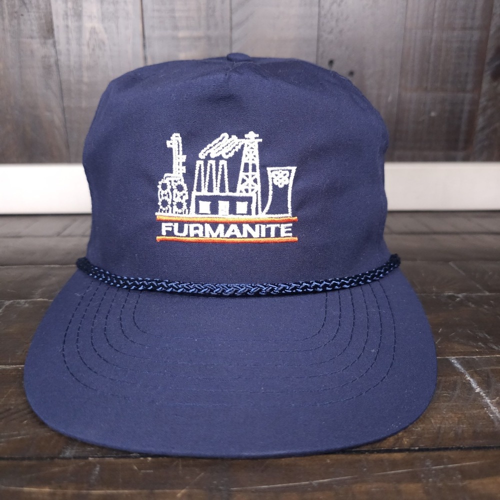 Vintage OTTO Tag Navy Blue Snapback Hat Cap